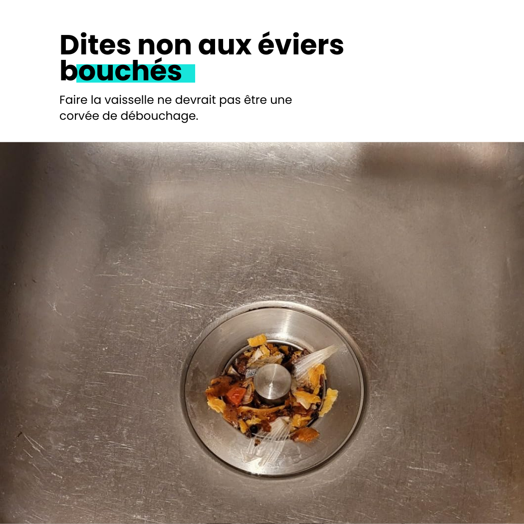 Filtre performant pour évier assurant une filtration optimale et prévention des obstructions de canalisations.
